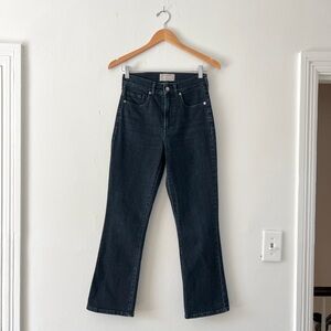 Everlane 26 The Authentic Stretch Slim Bootcut Jean Dark Rinse